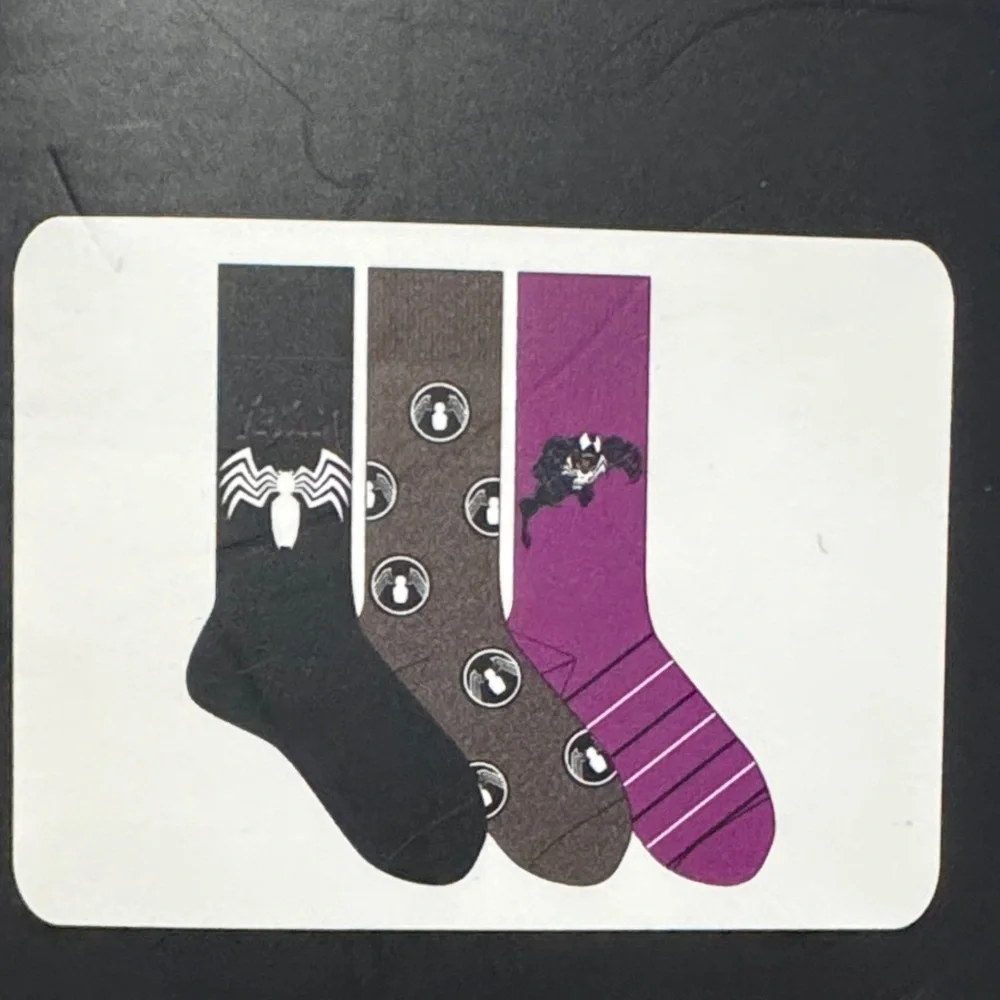 Marvel Venom  3 pack boxed socks